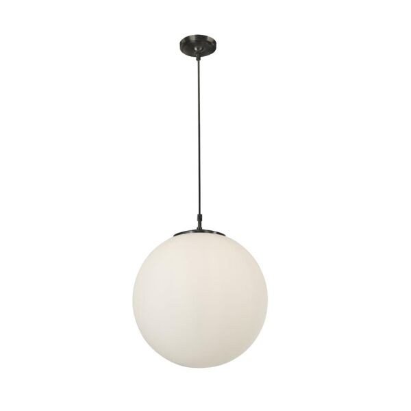 6099 Atom Lampa wisząca - czarny Metal & szkło opal Searchlight