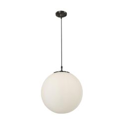 6099 Atom Lampa wisząca - czarny Metal & szkło opal Searchlight