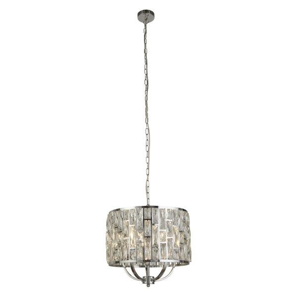 6585-5CC Bijou 5Lt Lampa wisząca - Chrome & kryształ szkło Searchlight
