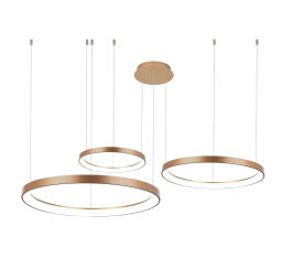 Lampa wisząca AGNES PENDANT 38+58+78 DIMM CCT SWITCH Złoty - biały AZ5026 AZzardo