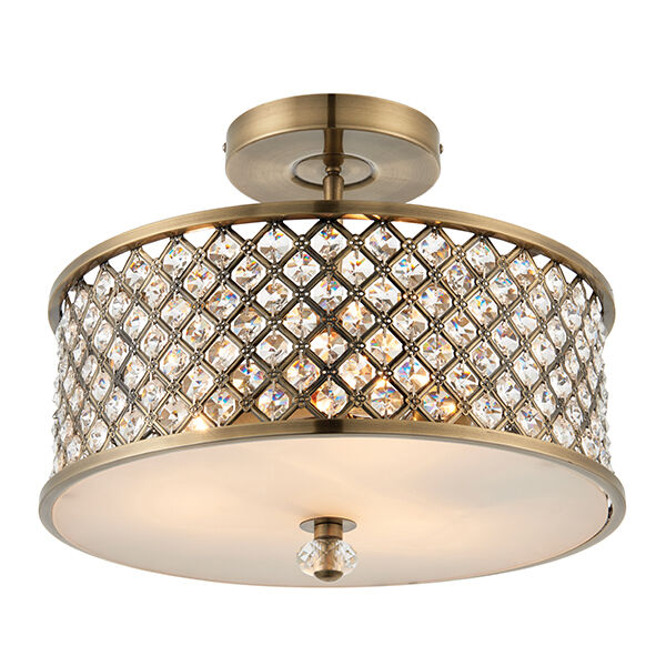 70558 Plafon Hudson 3  semi flush Endon - MEGA rabaty w koszyku %