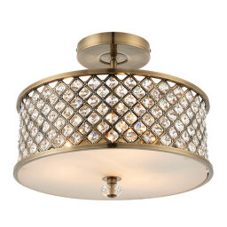 70558 Plafon Hudson 3  semi flush Endon - MEGA rabaty w koszyku %