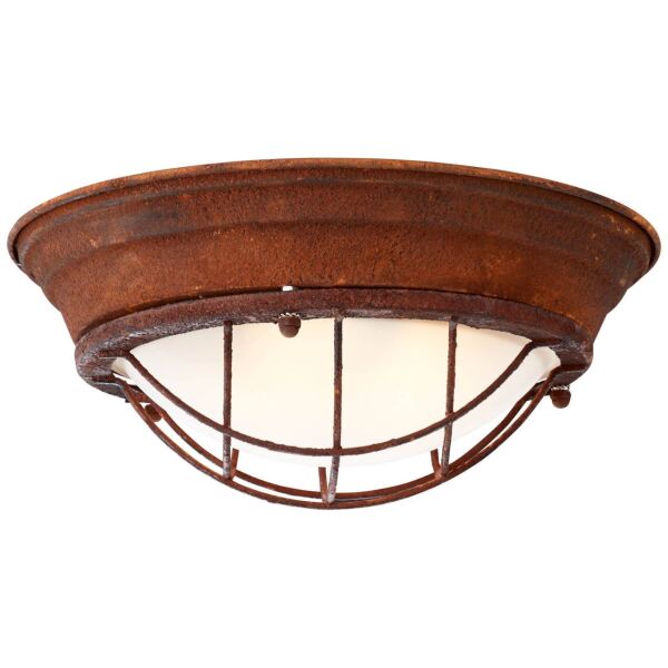 94492/60 Lampa ścienna i sufitowa Typhoon 34 cm kolor rdzy / biały