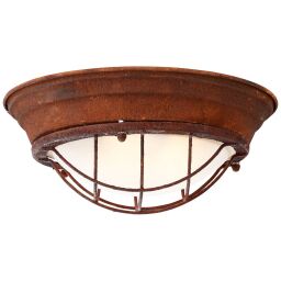 94492/60 Lampa ścienna i sufitowa Typhoon 34 cm kolor rdzy / biały