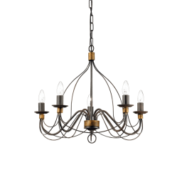 057187 Lampa wisząca corte sp5 rust Ideal Lux - Mega RABATY w koszyku %