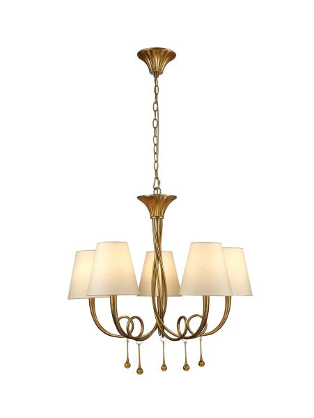 6206 Lampa wisząca MANTRA PAOLA GOLD 6206 Mantra - Mega RABATY w koszyku %