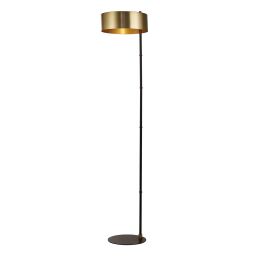 EU20225-1GO Knox Floor Lamp - Black & Gold Metal Searchlight