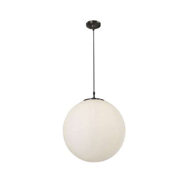 6088 Atom Lampa wisząca - czarny Metal & szkło opal Searchlight