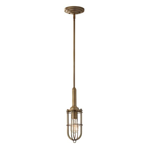 FE-URBANRWL-P-J 1 lekka mini lampa wisząca Urban Renewal – ciemny antyczny mosiądz Elstead - Mega RABATY w koszyku %