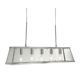 4614-5CC Voyager 5Lt Bar Lampa wisząca - Chrome & szkło Searchlight