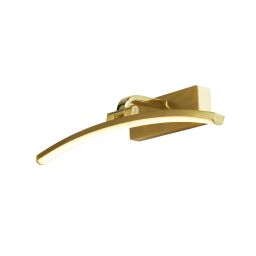 79821-40SB Santorini Picture Light - Satin Brass & Brushed Metal Searchlight