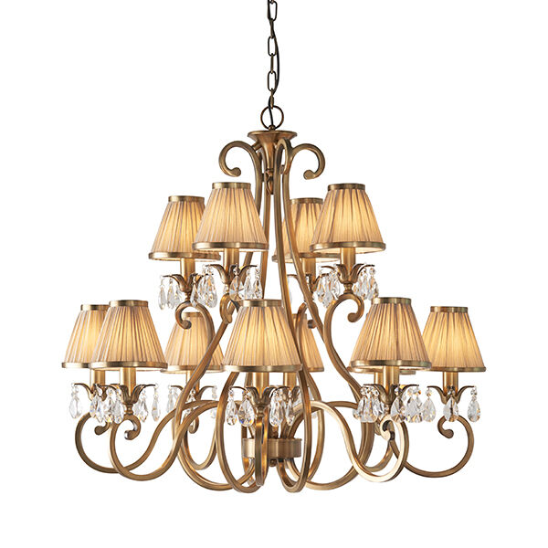 63521 Oksana antique brass 12lt lampa wisząca Interiors1900 - MEGA rabaty w koszyku %