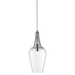 8911CC Whisk Lampa wisząca - Chrome & Clear szkło Searchlight