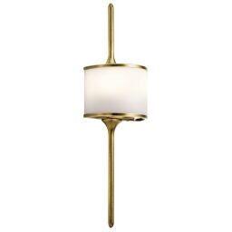 KL-MONA-S-NBR Lampa ścienna Mona 2 Light – naturalny mosiądz Elstead - Mega RABATY w koszyku %