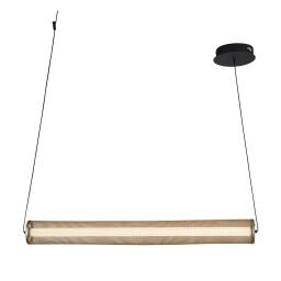 25151-1BK Thread LED Pendant Gold Mesh and Matt Black Searchlight