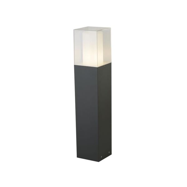 2582-450GY Granada 450mm Słupek ogrodowy - Dark Grey & Clear Shade, IP44 Searchlight