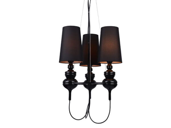 Lampa wisząca BAROCO 3 czarna AZ2163 Azzardo