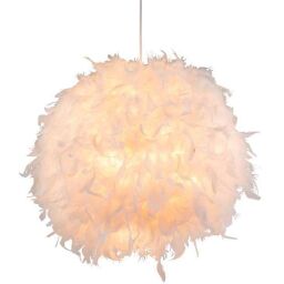 15057 KATUNGA lampa wisząca biała PIÓRA od ręki