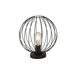 EU60828BK Rondo Table Lamp - Black Wire Frame Searchlight