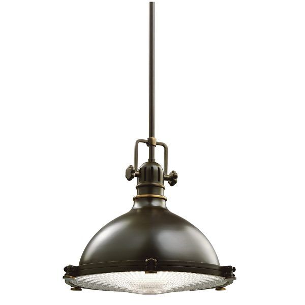 KL-HATTERAS-BAY-M-OZ lampa wisząca Hatteras Bay 1 Light Medium – Olde Bronze Elstead - Mega RABATY w koszyku %