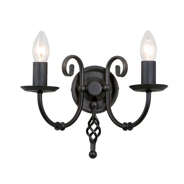 ART2-BLACK Lampa ścienna Artisan 2 Light – czarna Elstead - Mega RABATY w koszyku %