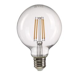 LP-LED8W-E27-GLC Lampa Litec Clear Globe E27 Elstead - Mega RABATY w koszyku %
