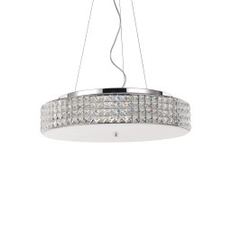 093048 Lampa wisząca roma sp9 chrome Ideal Lux - Mega RABATY w koszyku %