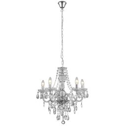 8885-5CL Marie Therese 5Lt Lampa wisząca - Clear szkło & Acrylic Searchlight