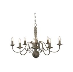 2268-8GY Greythorne 8Lt Lampa wisząca - Textured Grey Metal Searchlight