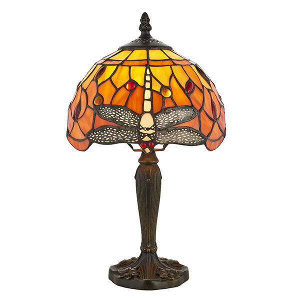 64091 Tiffany Dragonfly flame 1lt lampa stołowa Interiors1900 - MEGA rabaty w koszyku %