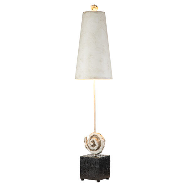 FB-SWIRL-TL Lampa stołowa Swirl – 1 źródło światła – Biała / Czerń Elstead - Mega RABATY w koszyku %
