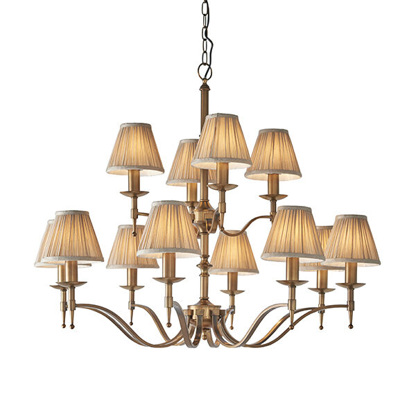 63626 Stanford antique brass 12lt lampa wisząca Interiors1900 - MEGA rabaty w koszyku %