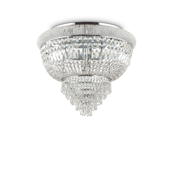 207186 Plafon dubai pl6 chrome Ideal Lux - Mega RABATY w koszyku %