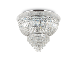207186 Plafon dubai pl6 chrome Ideal Lux - Mega RABATY w koszyku %