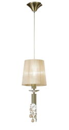 3881 Lampa wisząca MANTRA TIFFANY ANTIQUE BRASS 3881 Mantra - Mega RABATY w koszyku %