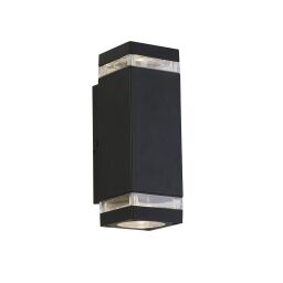 61101BK Houston Outdoor Wall Light Black Searchlight