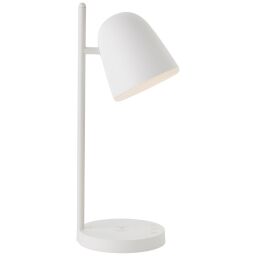 G93099/05 Lampa stołowa LED Nede z indukcyjną ładowarką, biała Brilliant