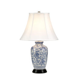 BLUE-G-JAR-TL Lampa stołowa Blue Ginger Jar – 1 źródło światła Elstead - Mega RABATY w koszyku %
