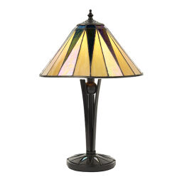 70367 Tiffany Dark star 1lt lampa stołowa Interiors1900 - MEGA rabaty w koszyku %