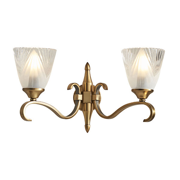 63451 Columbia brass 2lt Kinkiet Interiors1900 - MEGA rabaty w koszyku %