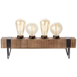 93723/76 Lampa stołowa Woodhill 4-płomieniowa antyczna / czarna