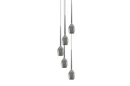 Lampa wisząca IZZA 5 dymione szkło AZ2939 Azzardo