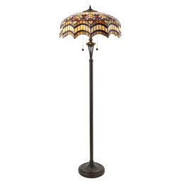 64373 Tiffany Vesta 2lt lampa stojąca Interiors1900 - rabaty 25% w koszyku