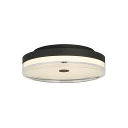 42651-30BK Cyprus LED Black Flush Ceiling Light Searchlight