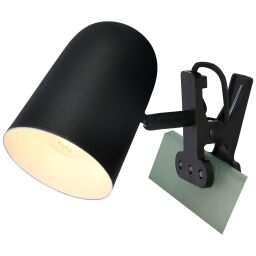 42401/06 Lampa zaciskowa Ayr czarny mat od ręki