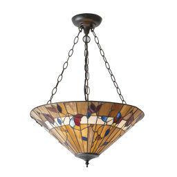 63949 Tiffany Bernwood 3lt lampa wisząca Interiors1900 - MEGA rabaty w koszyku %