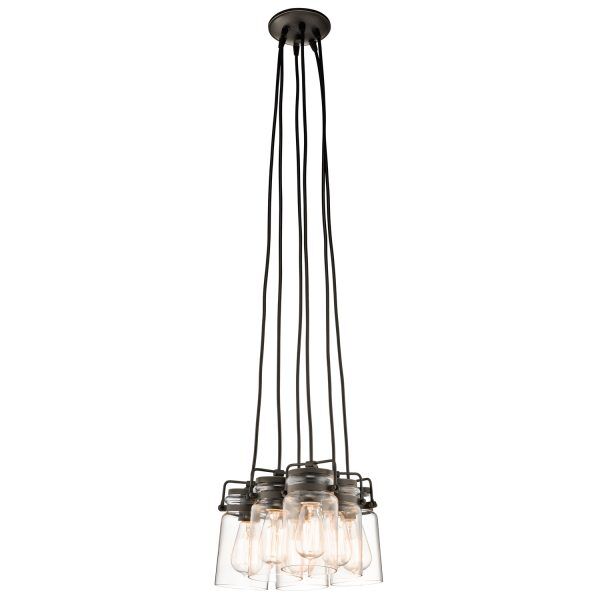 KL-BRINLEY6-OZ lampa wisząca Brinley 6 Light – Olde Bronze Elstead - Mega RABATY w koszyku %