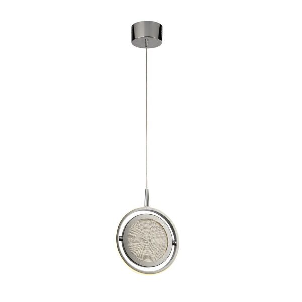 5301-1CC Gyroscope LED Lampa wisząca - Chrome & kryształ Sand Searchlight