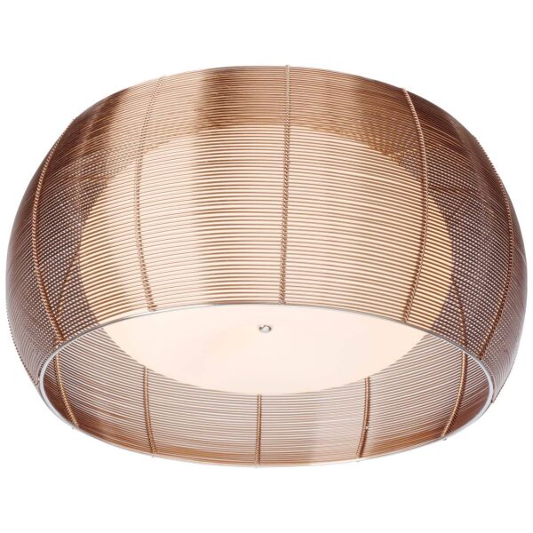61180/53 Relaksująca lampa sufitowa 50 cm brąz / chrom
