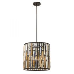 HK-GEMMA-P-B-VBZ Lampa wisząca Gemma 3 – brąz w stylu vintage Elstead - Mega RABATY w koszyku %